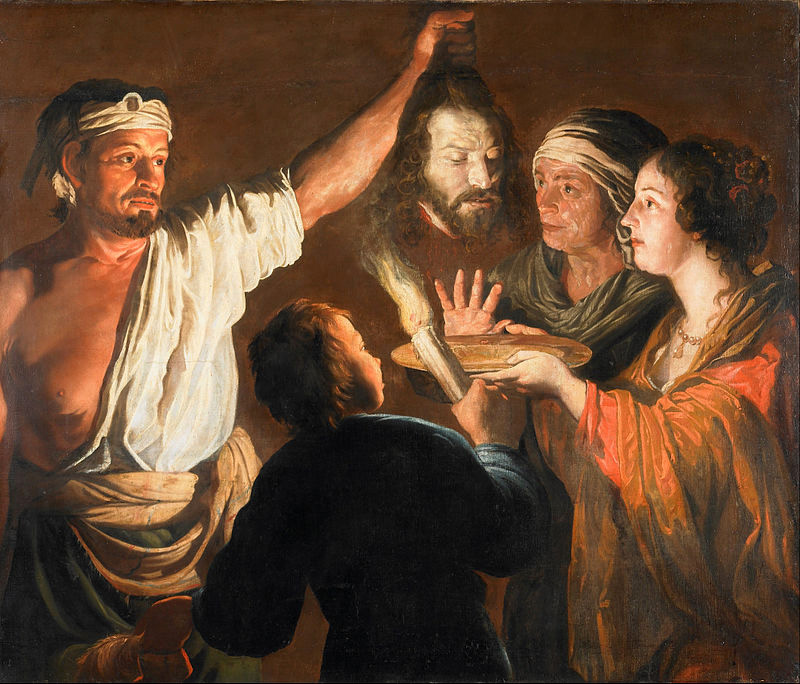 the executioner with the head of john the baptist